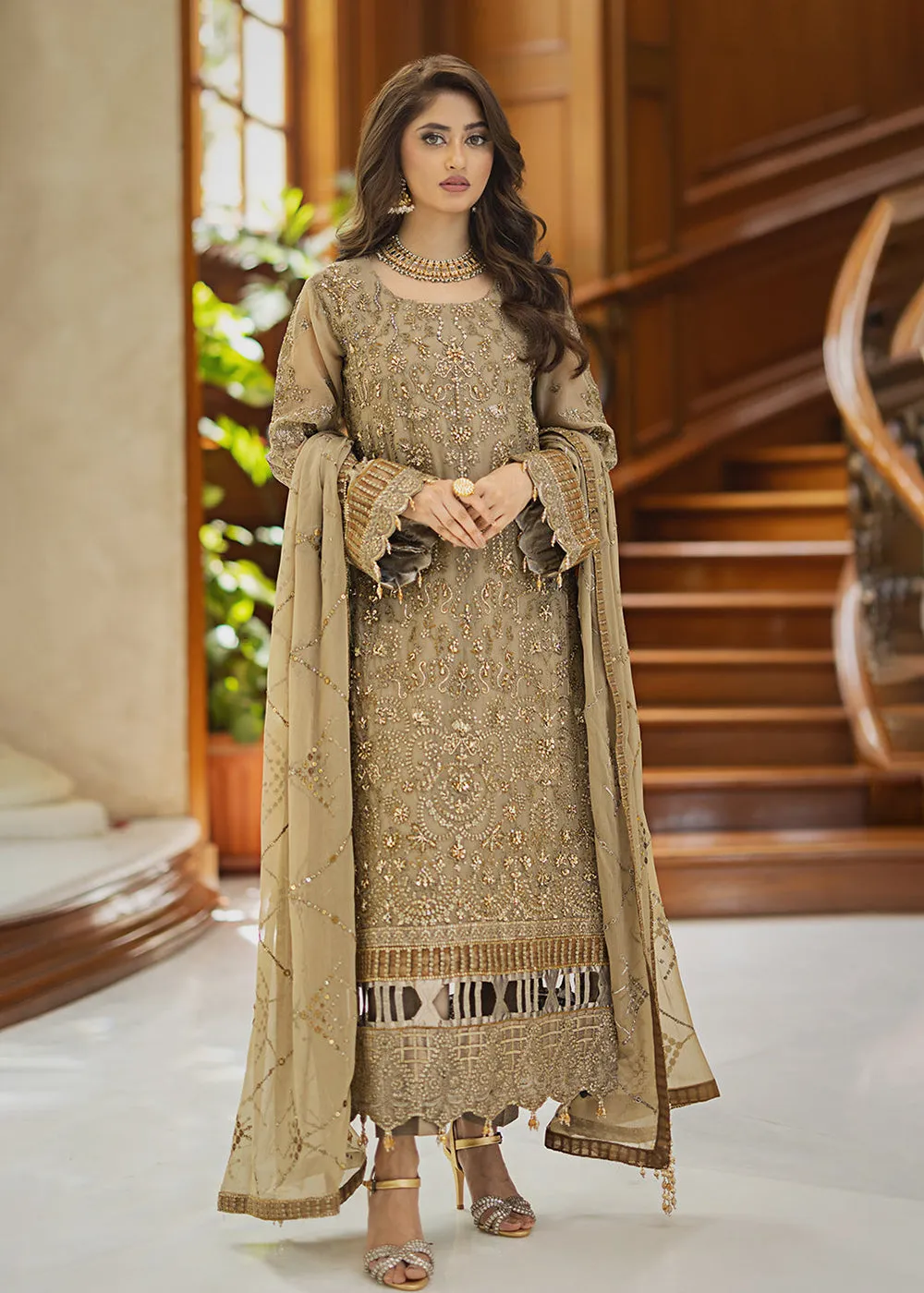 Ishq Aatish Luxury Chiffon '23 by Emaan Adeel | ZORA