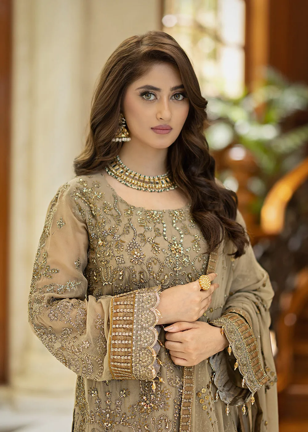 Ishq Aatish Luxury Chiffon '23 by Emaan Adeel | ZORA