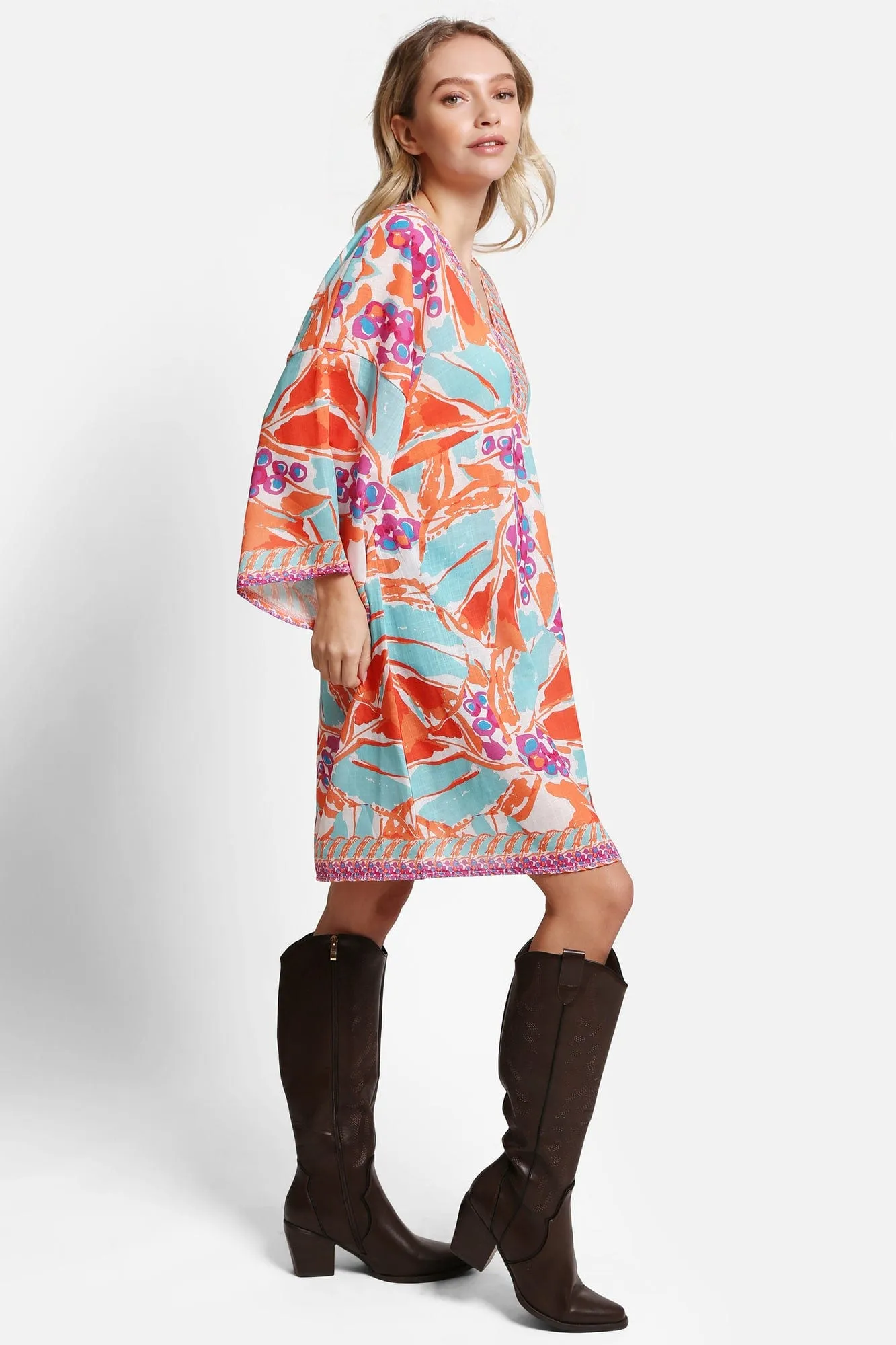 JP5102 Everly Floral Cover Up Dress