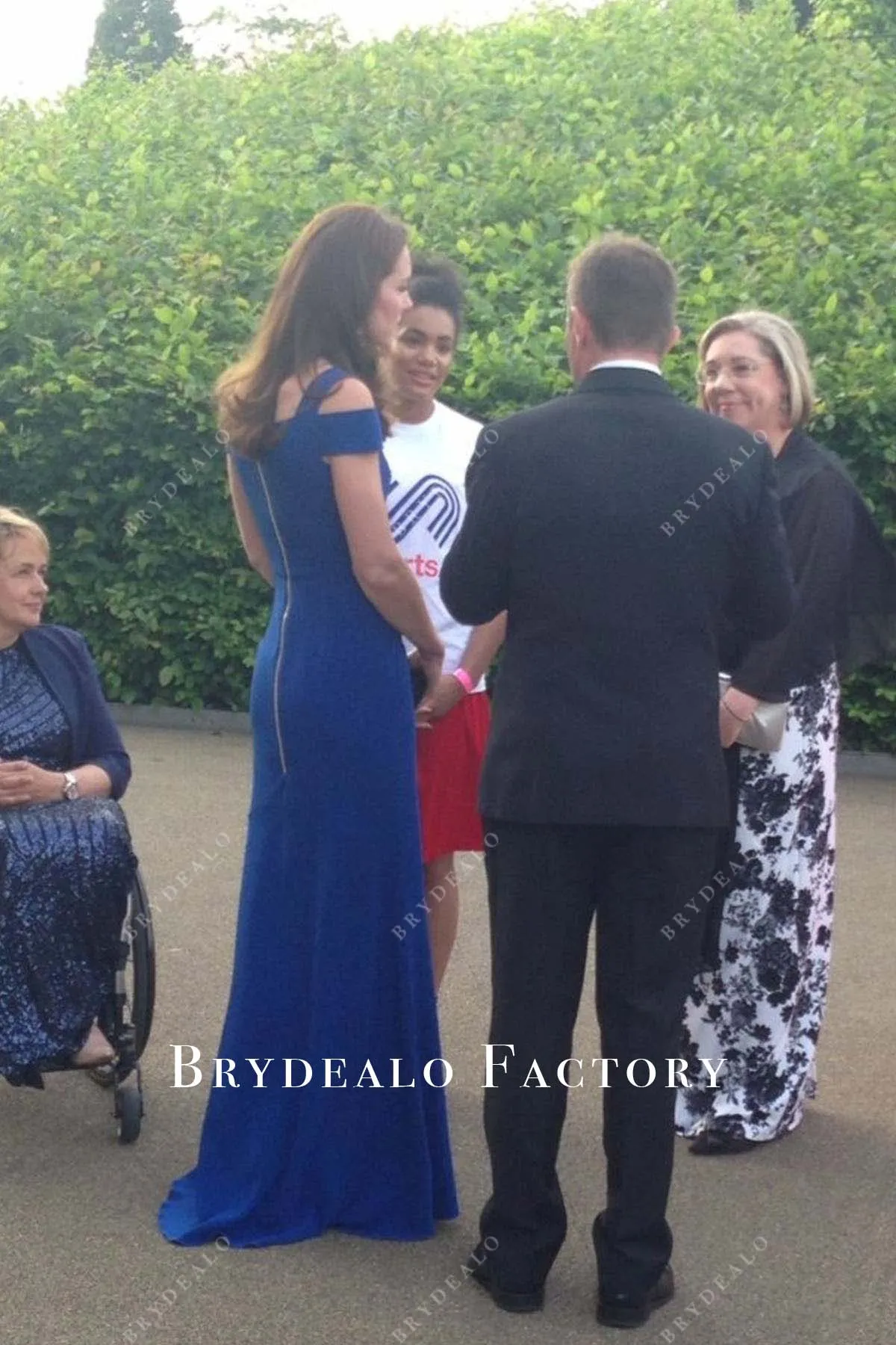 Kate Middleton Blue Long Formal Dress SportsAid 40th Anniversary