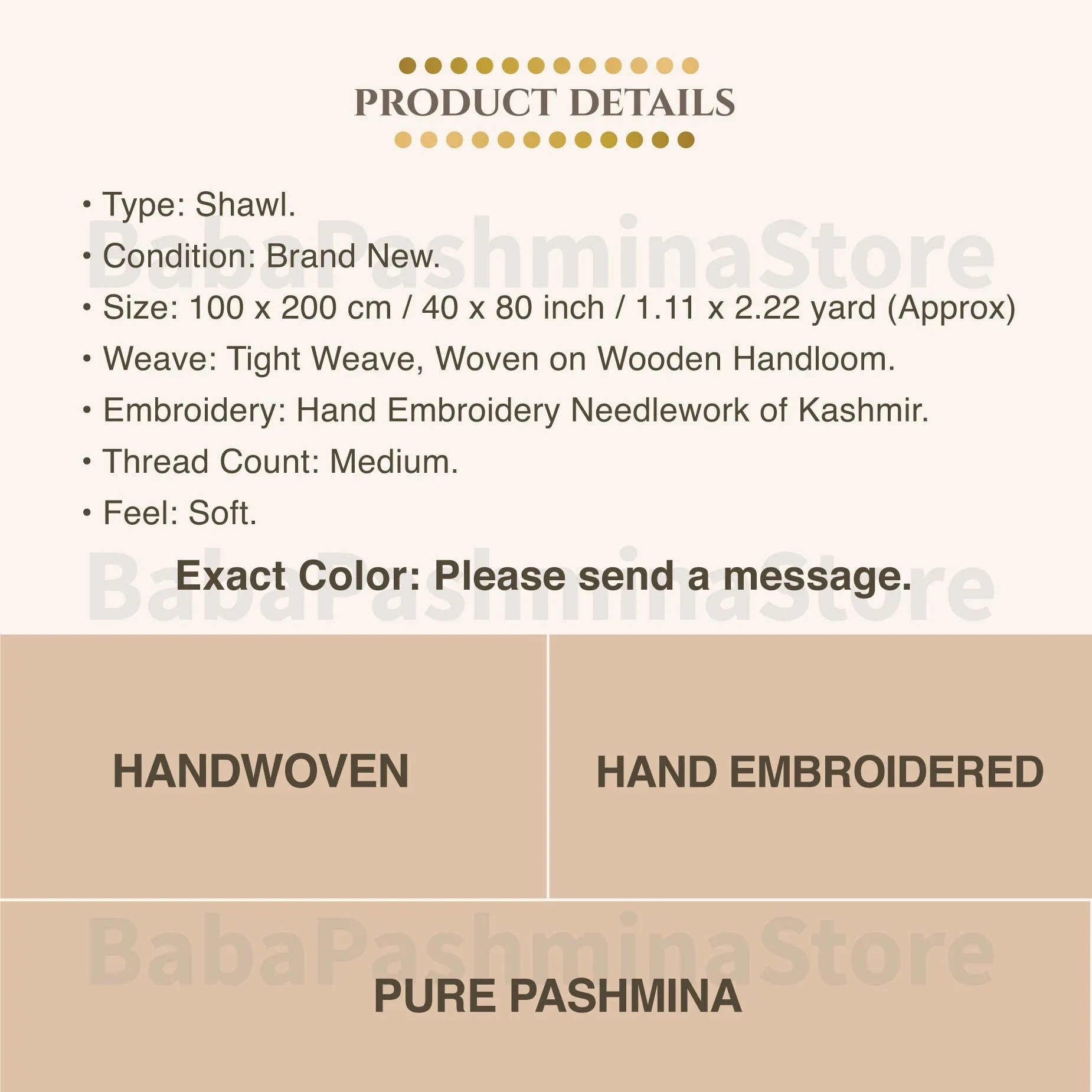 Khusboo Exclusive Dual Shade Reversible, Sozni Embroidery Pashmina Shawl, 40x80"