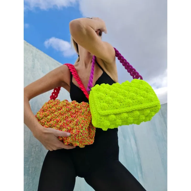 Lulu K Bubbles Bag  Lime