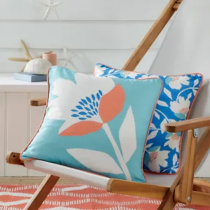 Luna Outdoor Cushion by Fusion in Duck Egg 43 x 43cm