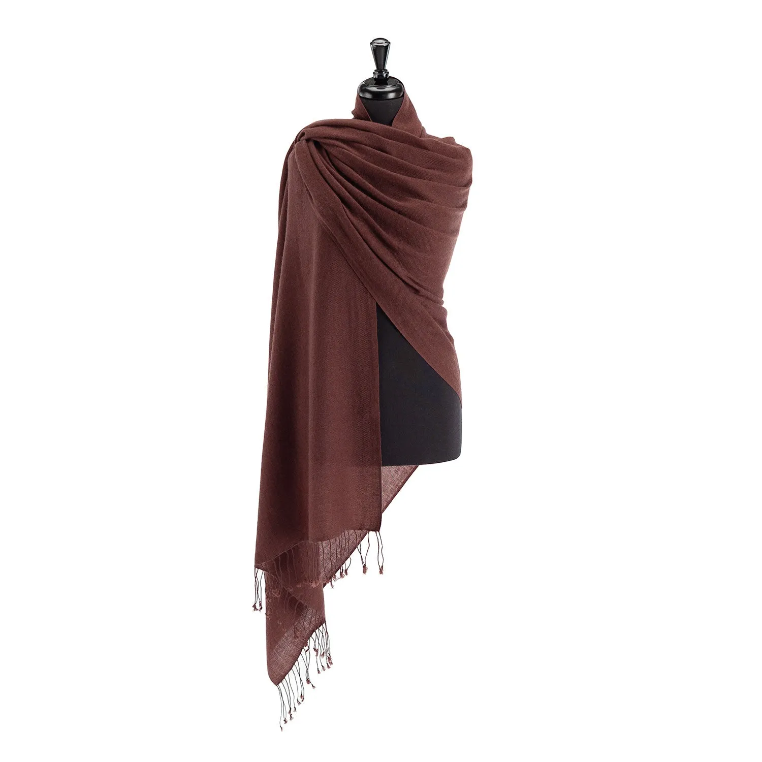 Elegant Chicory Blue Luxury Pashmina Shawl