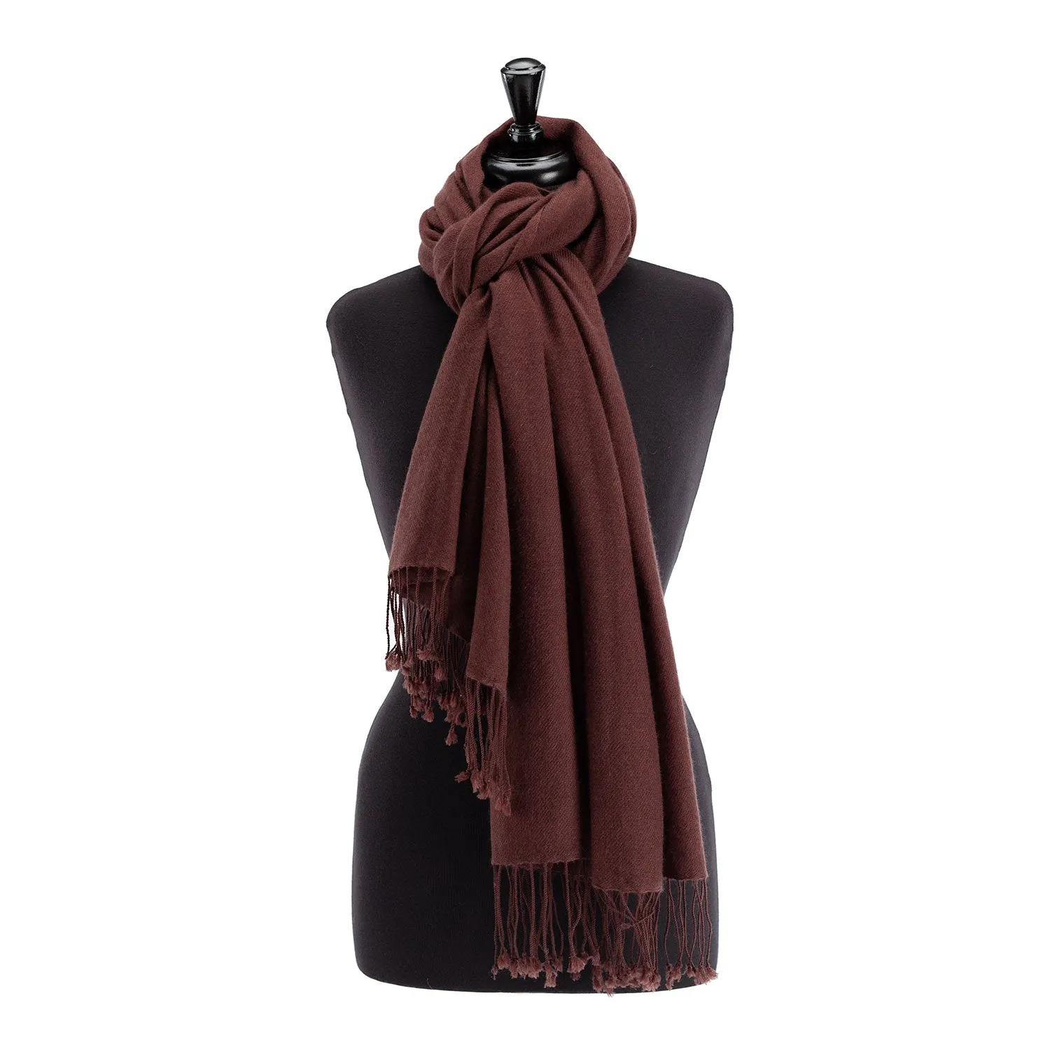 Elegant Chicory Blue Luxury Pashmina Shawl