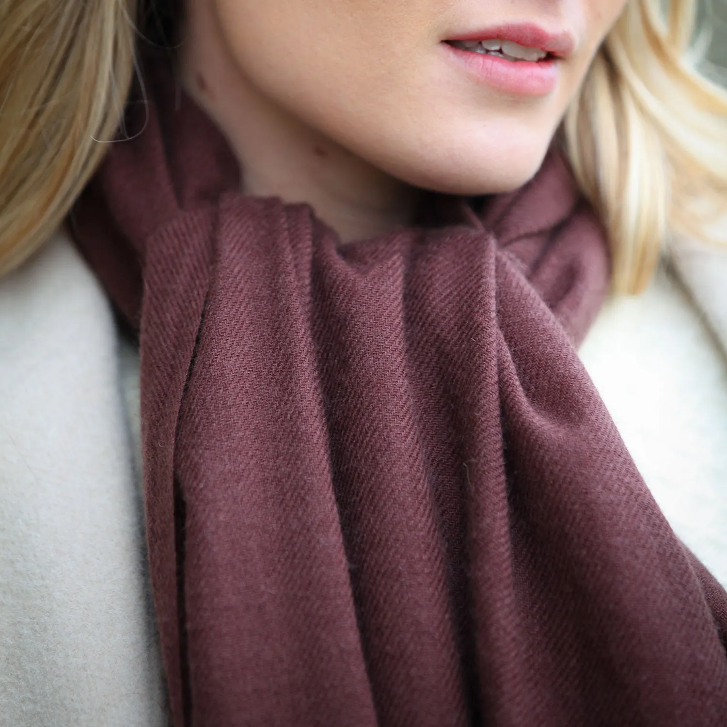 Elegant Chicory Blue Luxury Pashmina Shawl