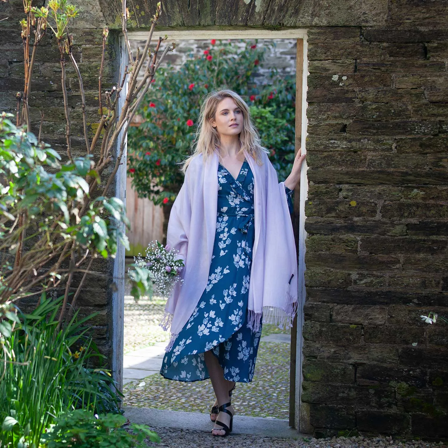 Luxury Pashmina Shawl Pale Lilac