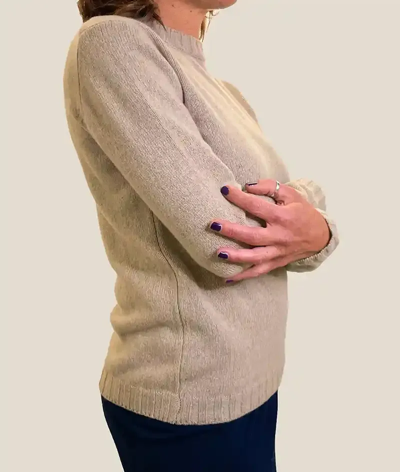 Maglione Girocollo - Beige