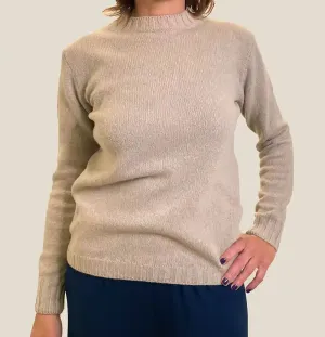 Maglione Girocollo - Beige