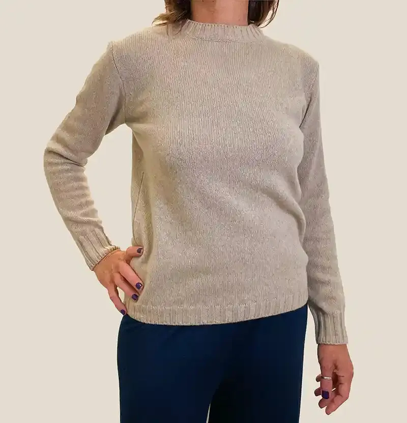 Maglione Girocollo - Beige