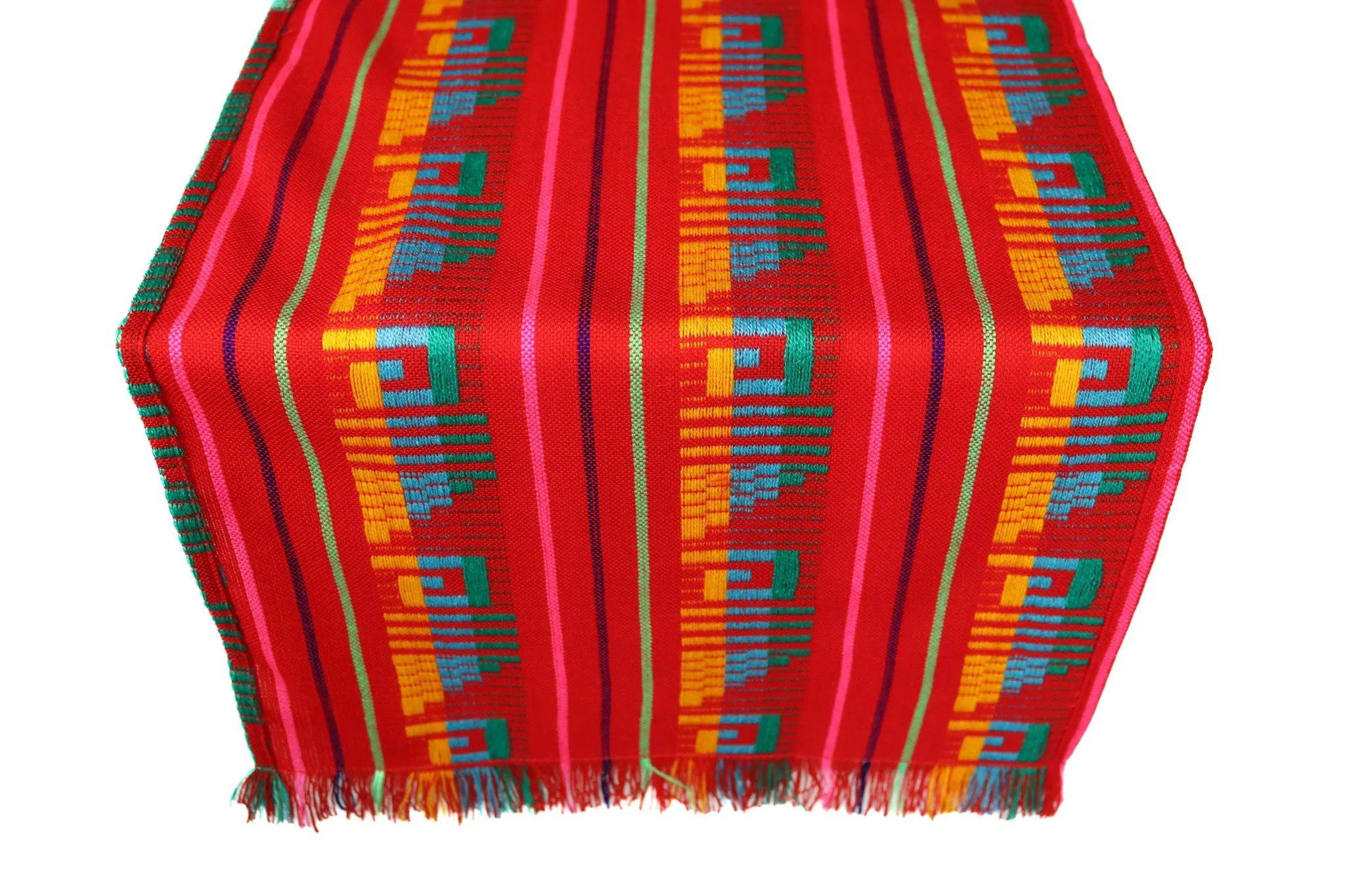 Mexican Fabric Table Runner - Fiesta Red