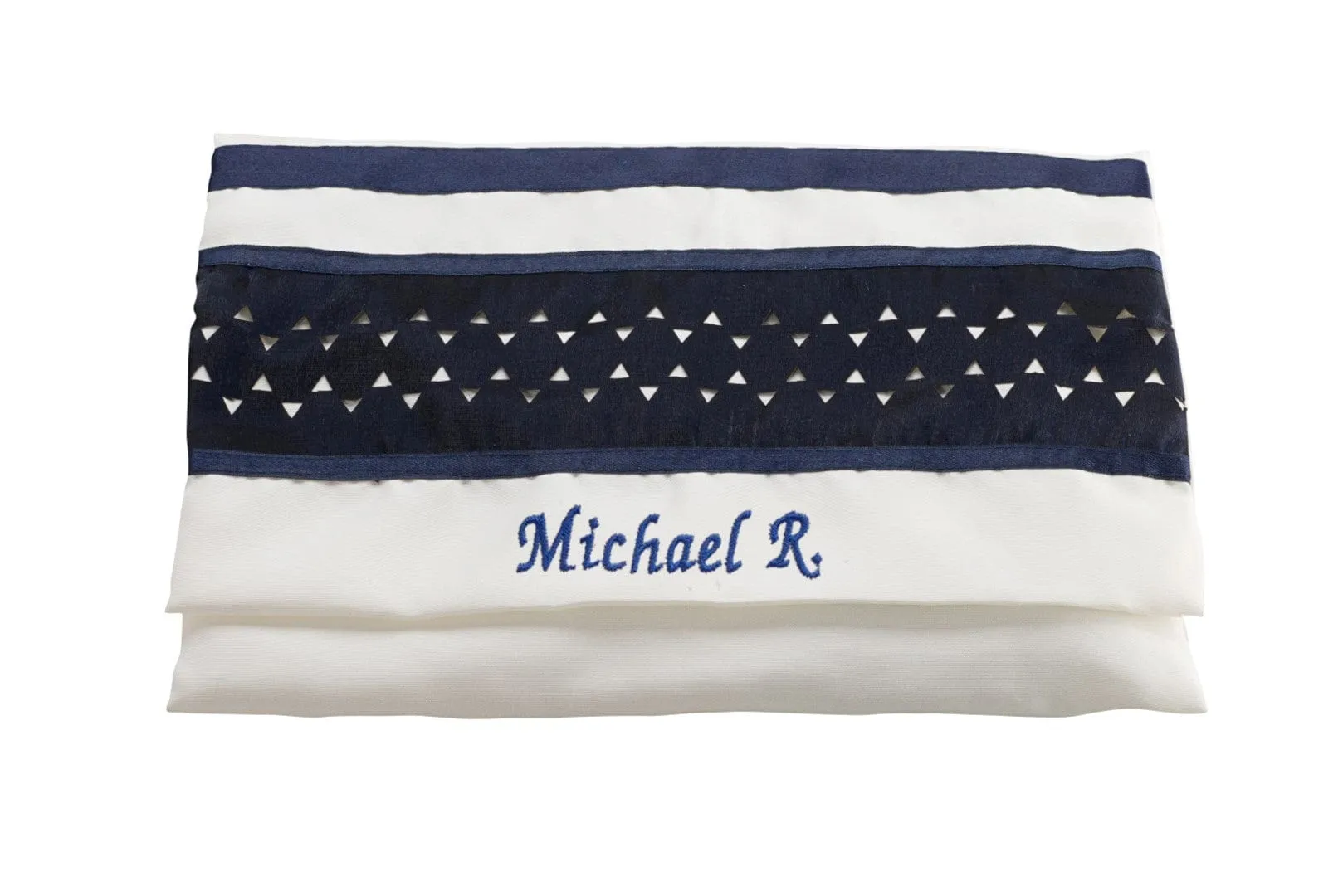 Modern Blue Star Of David Wool Tallit, Bar Mitzvah Tallit Set, Hebrew Prayer Shawl, Tallit from Israel, Custom Tallit, Contemporary Tallit