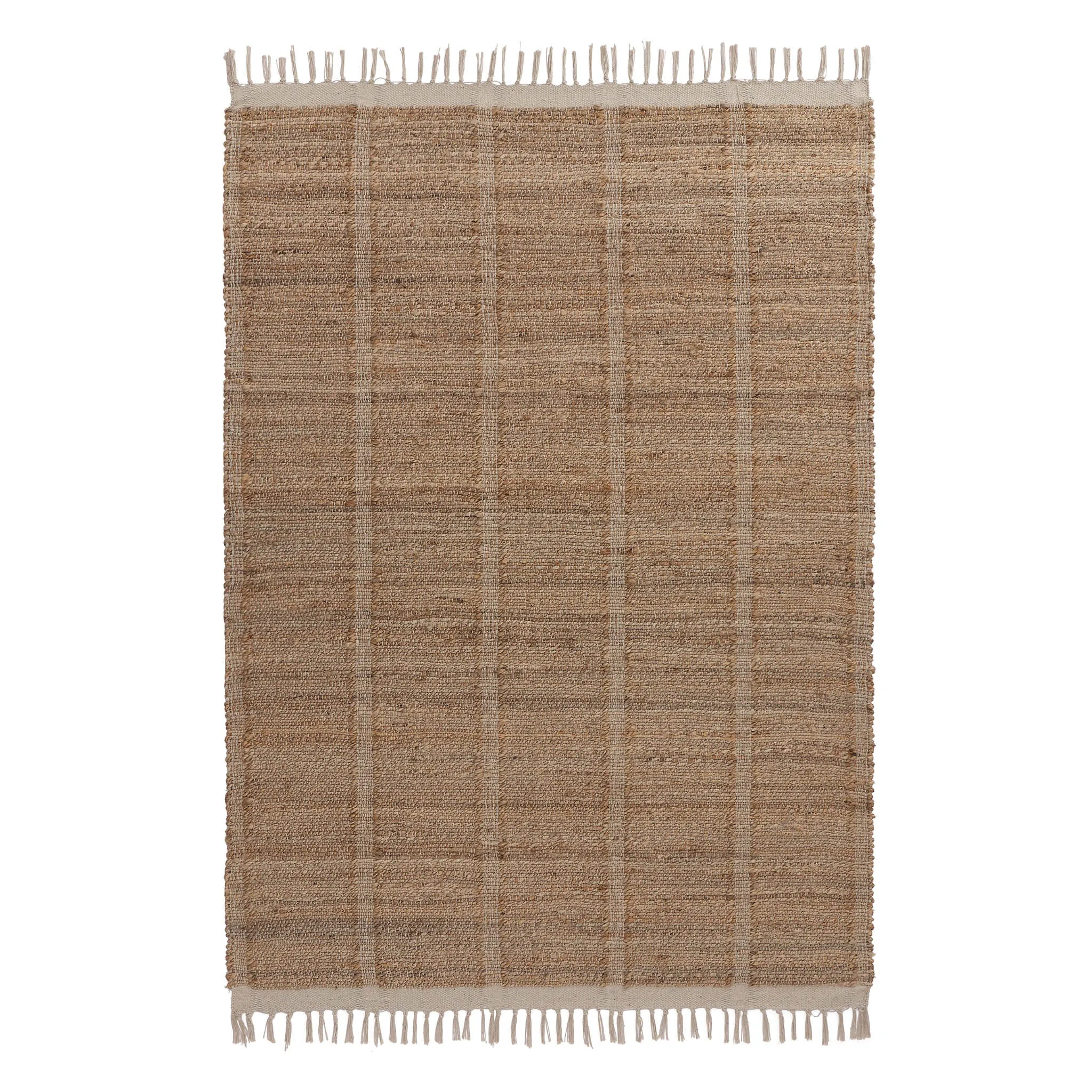 Nari Jute Rug [Natural & White]