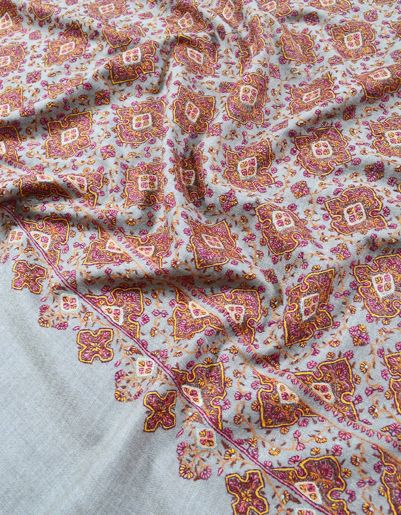 natural embroidery pashmina shawl 7952