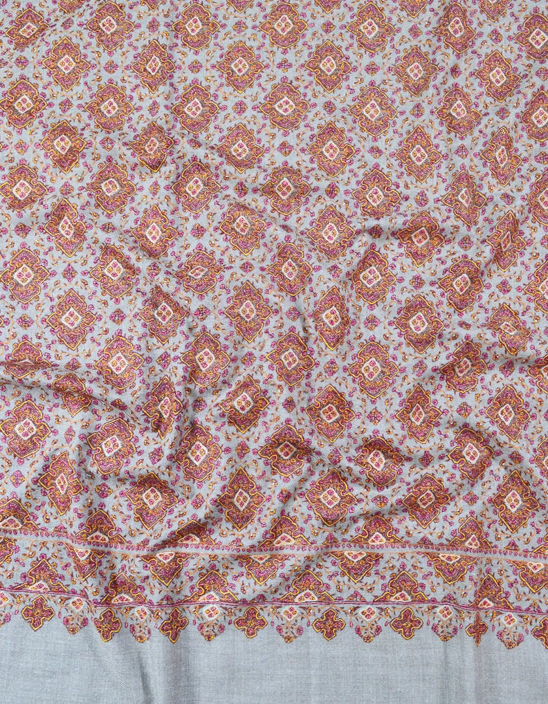 natural embroidery pashmina shawl 7952