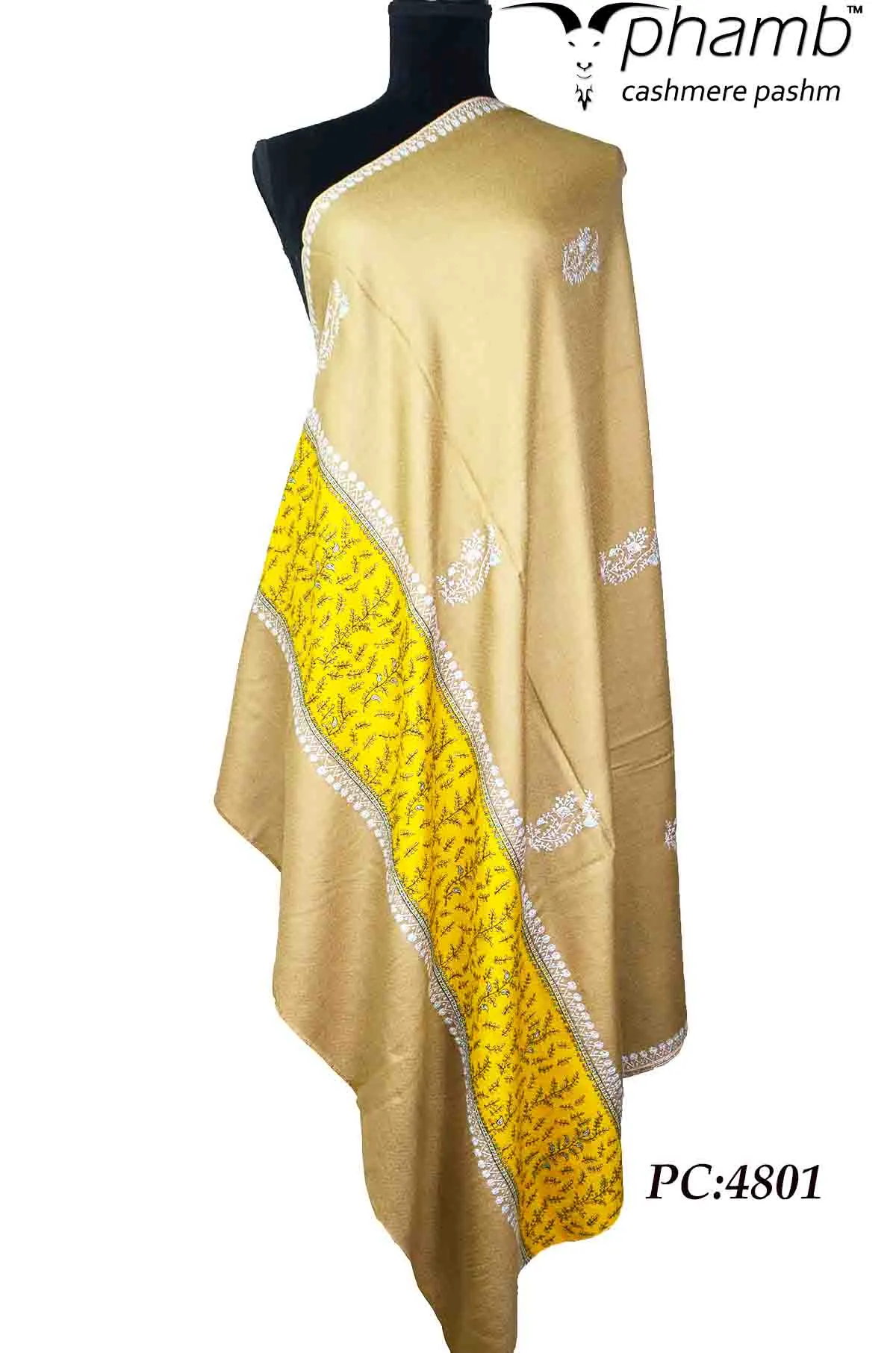 Patchwork embroidery shawl - 4801