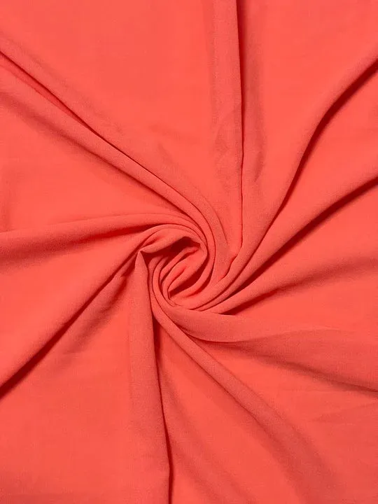 PREMIUM GEORGETTE - NEON PEACH