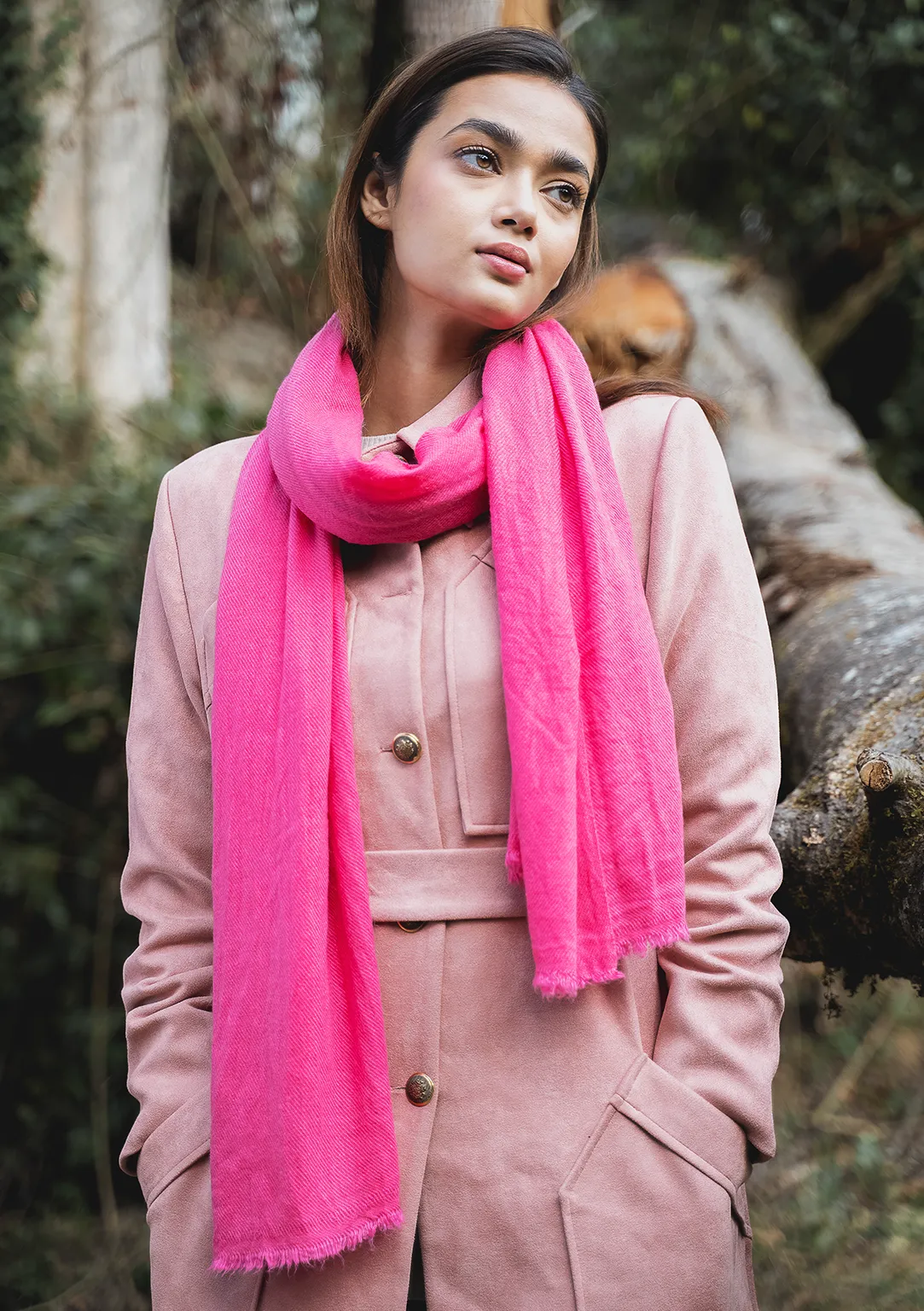 Pure Pashmina Shawl Rose Pink