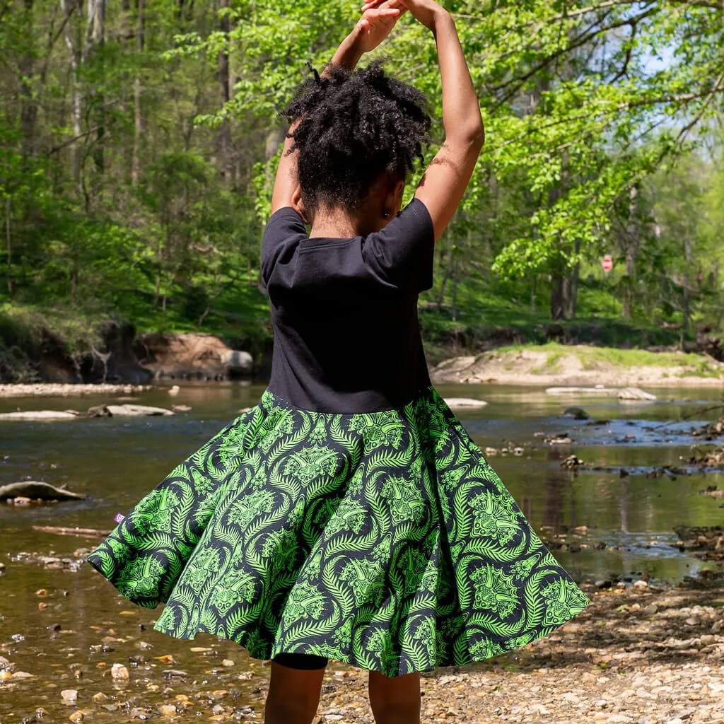 "Frill Ride" Triceratops Super Twirler Dress with Pockets