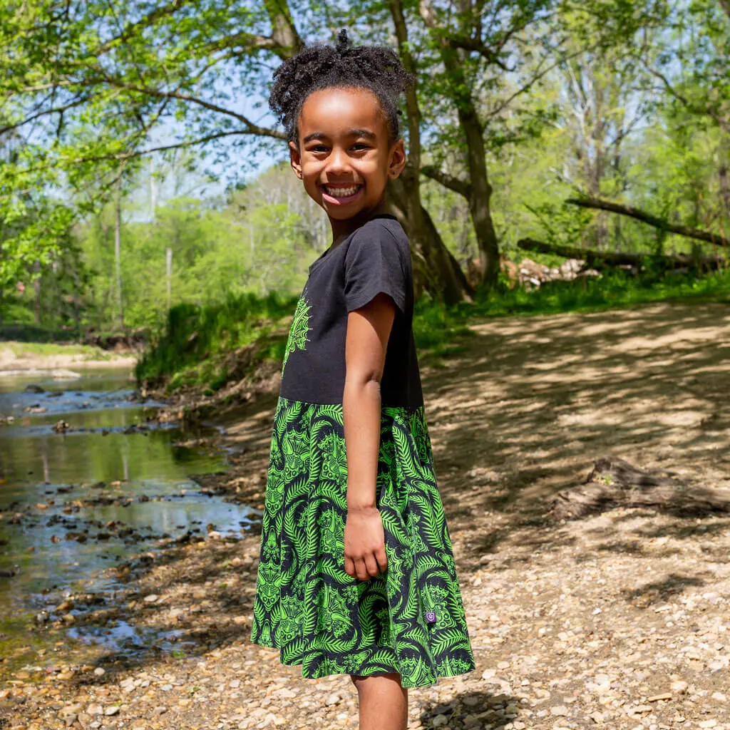 "Frill Ride" Triceratops Super Twirler Dress with Pockets