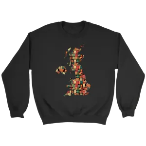 "UK Bookish Map" Sweatshirt