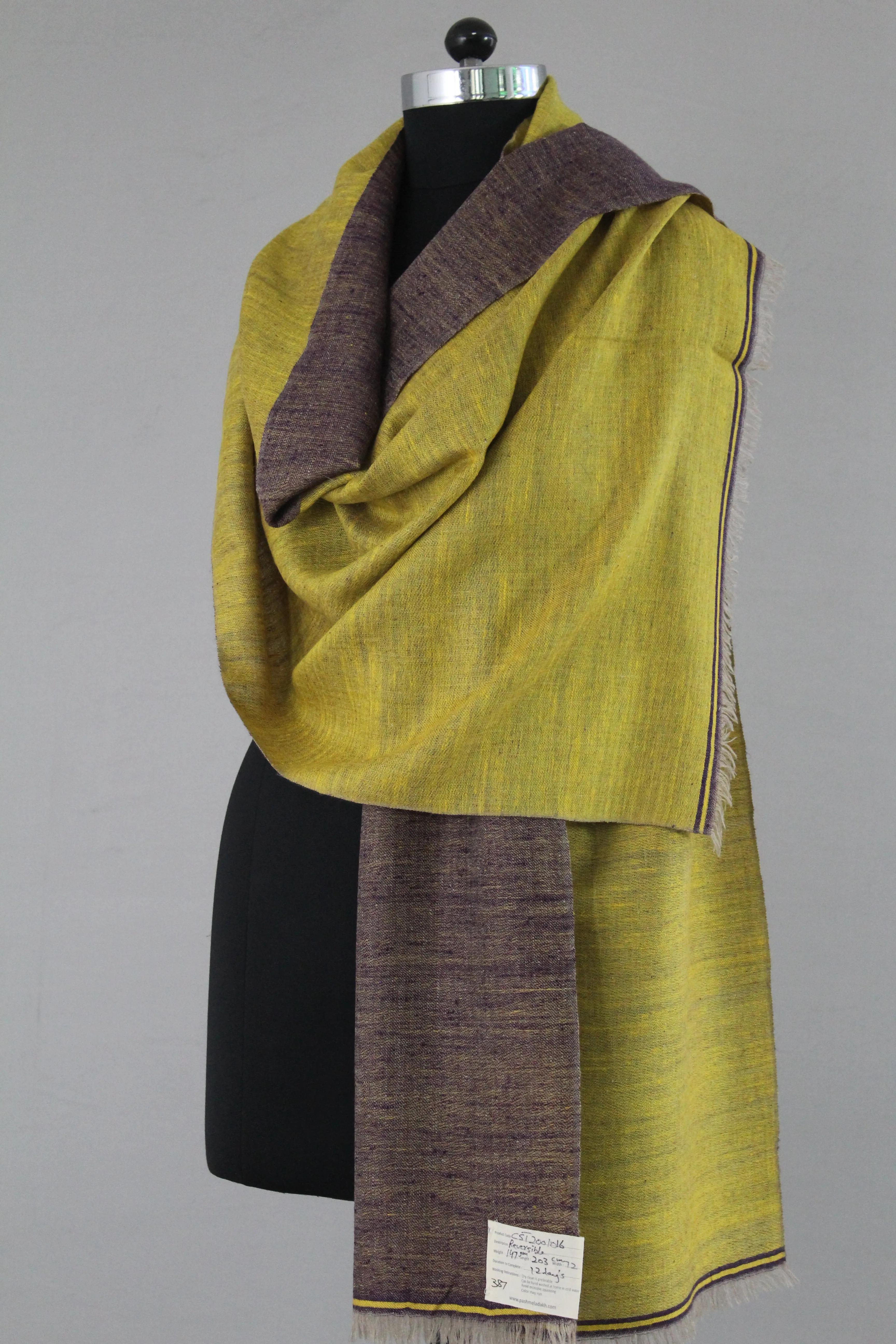 Raisha Reversible Dorukha Cashmere Stole