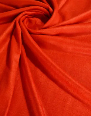 Red Plain Pashmina Shawl 5434