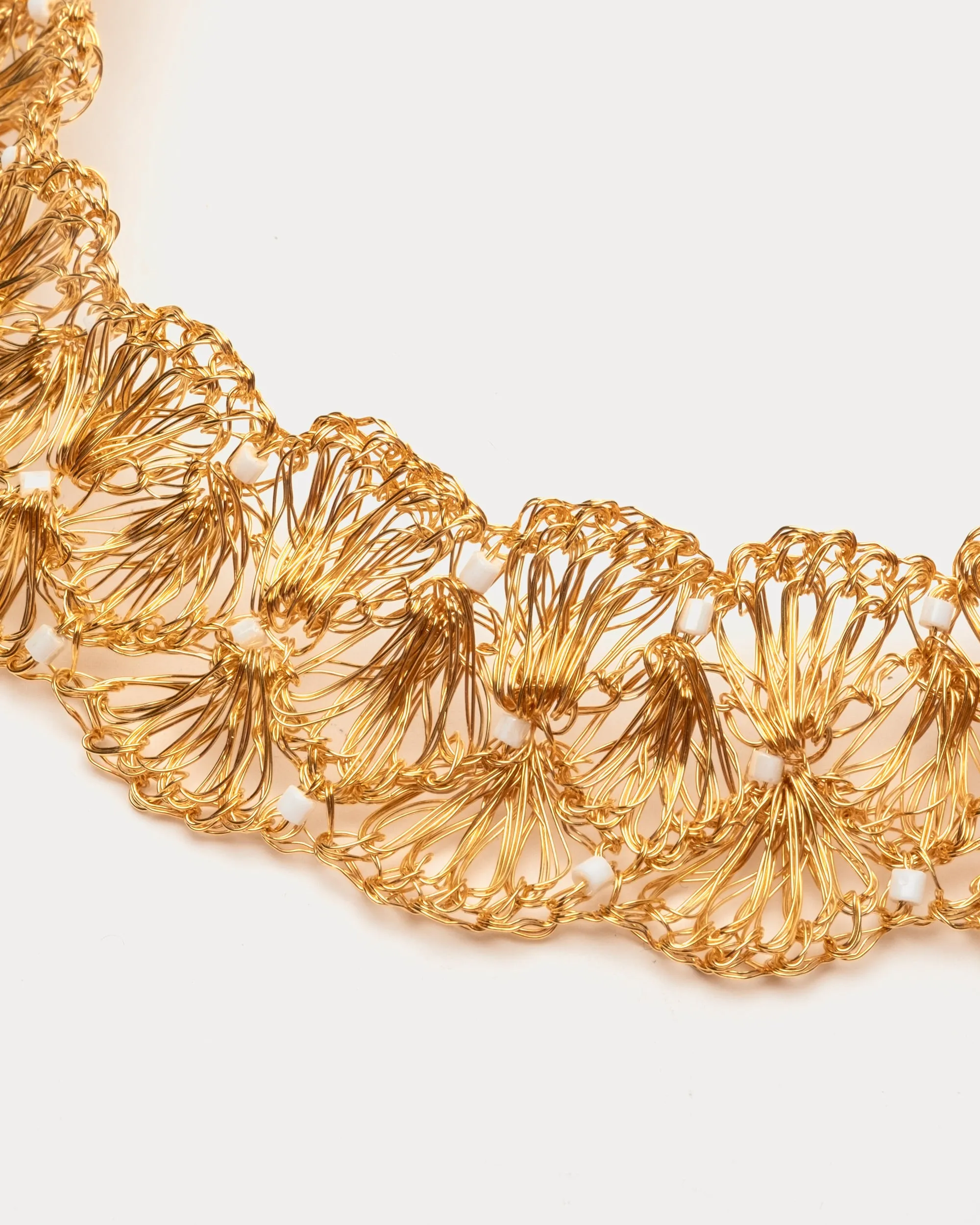 Shells Necklace Pearl Gold
