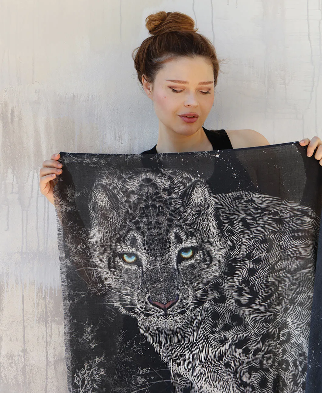 Snow Leopard Shawl