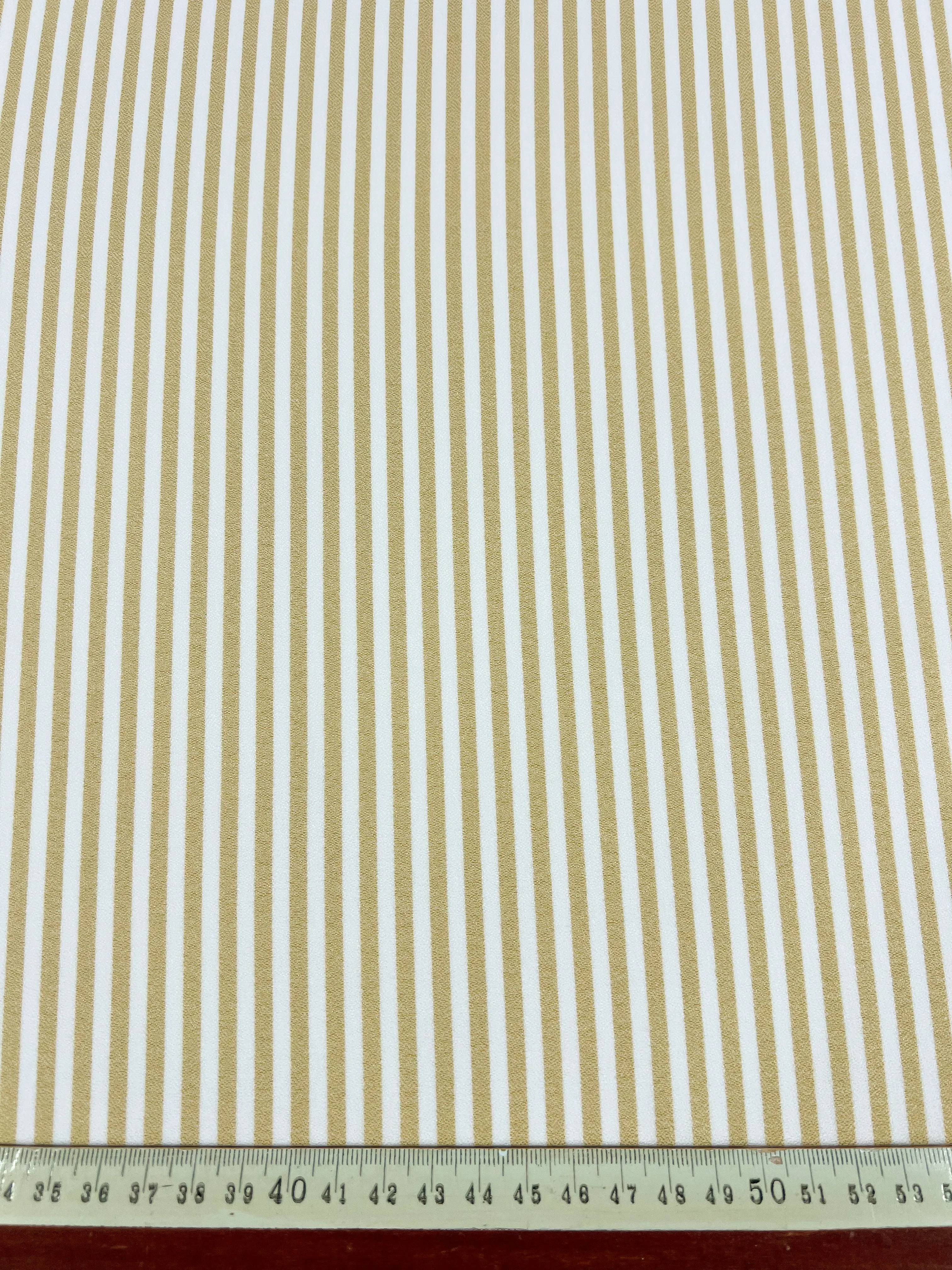 Striped Crepe - Raffia - 150cm