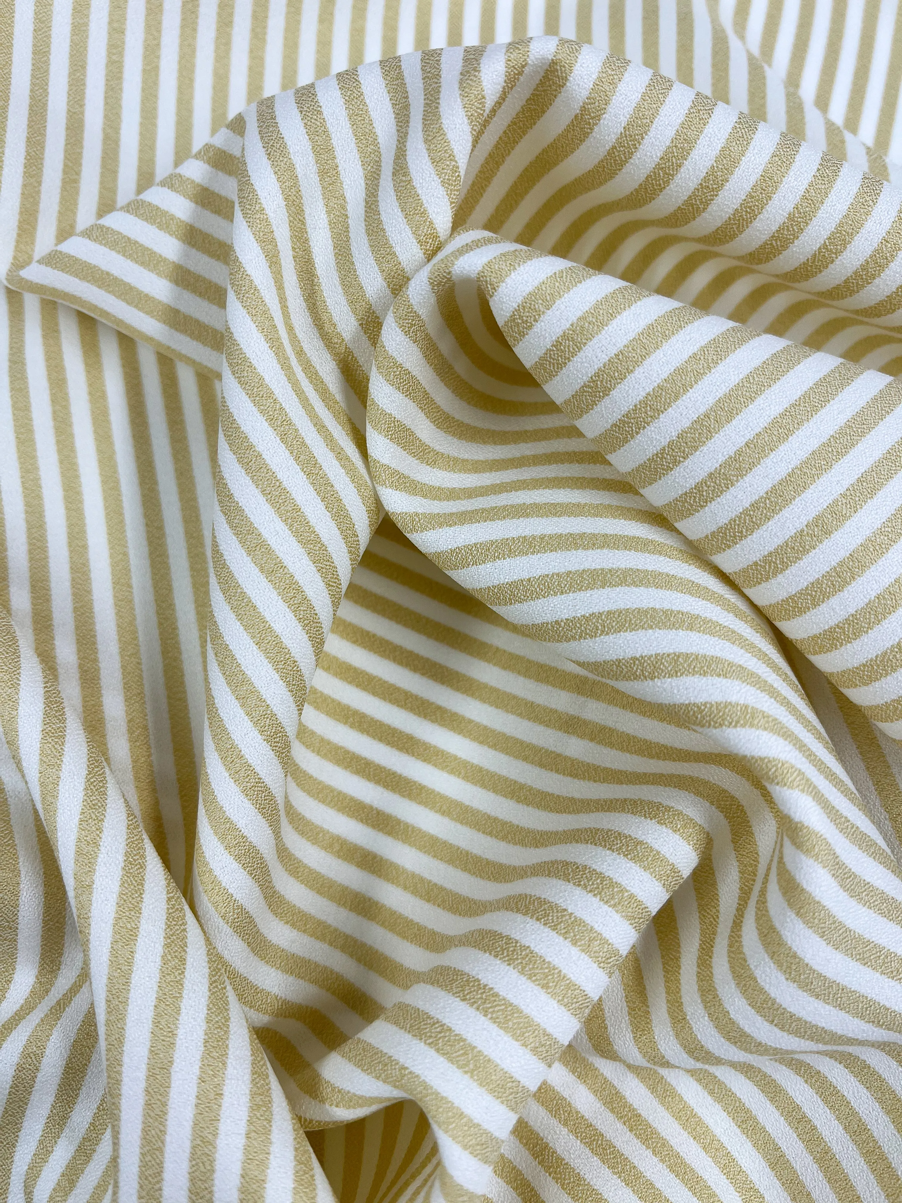 Striped Crepe - Raffia - 150cm