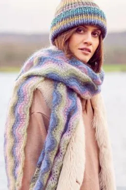 SUPER KID MOHAIR LOVES SILK PRINT - Waistcoat and Shawls