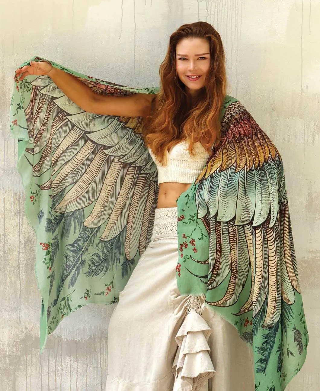 Vintage Green Shawl