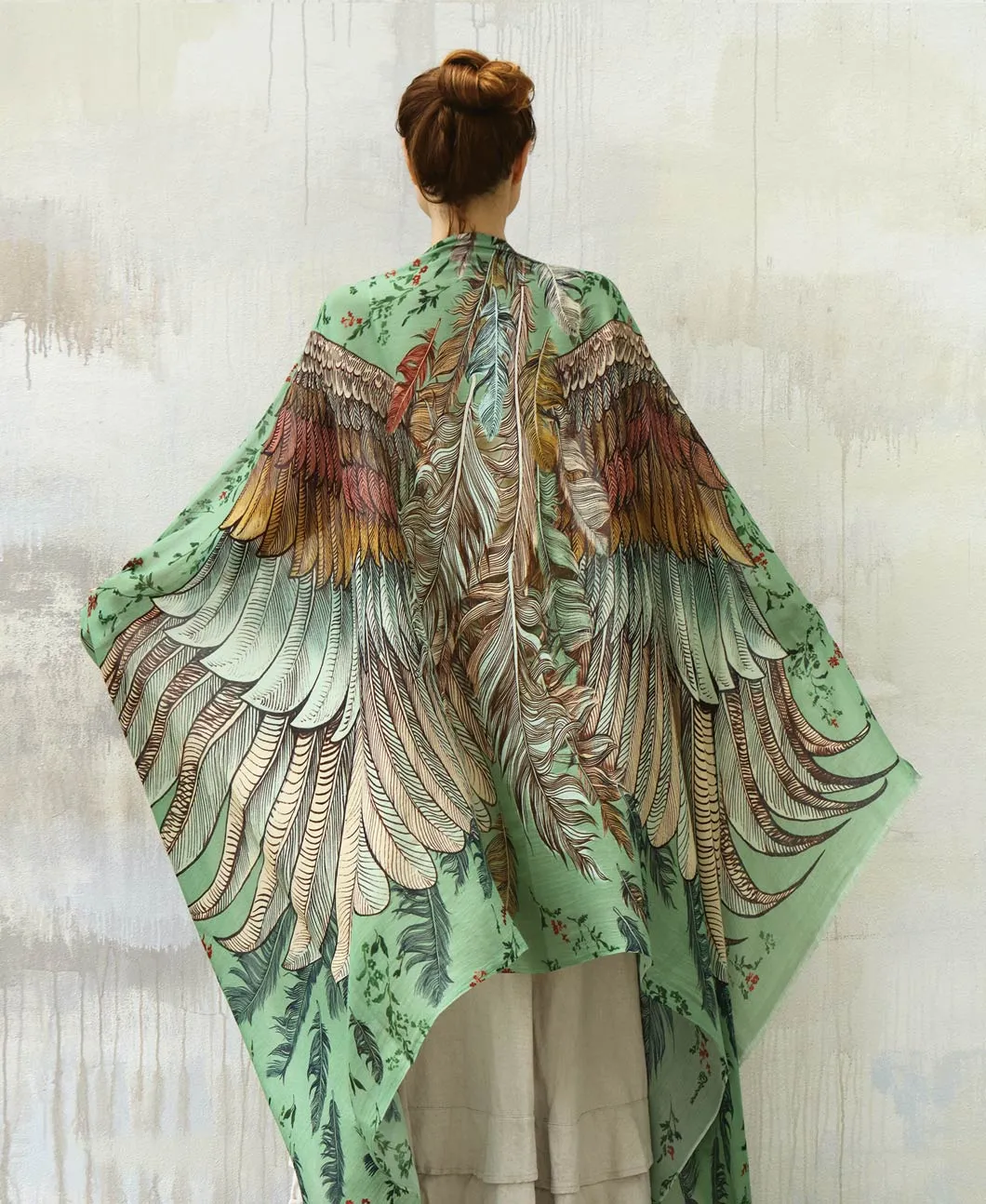 Vintage Green Shawl