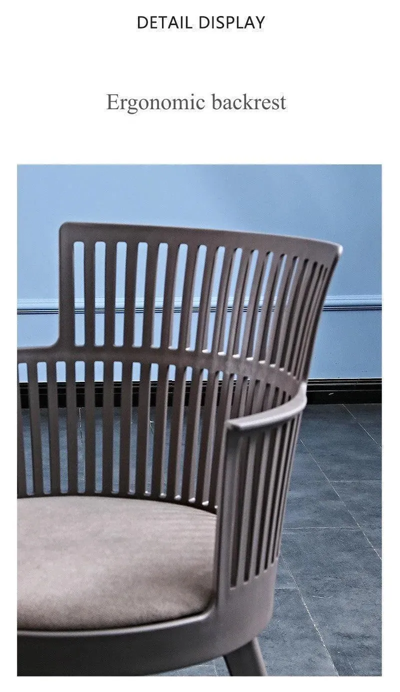 Wooden Twist Fictile Outdoor Cafe Chair Stylish Dining Chair for Plastic Cafe Restaurant Chair